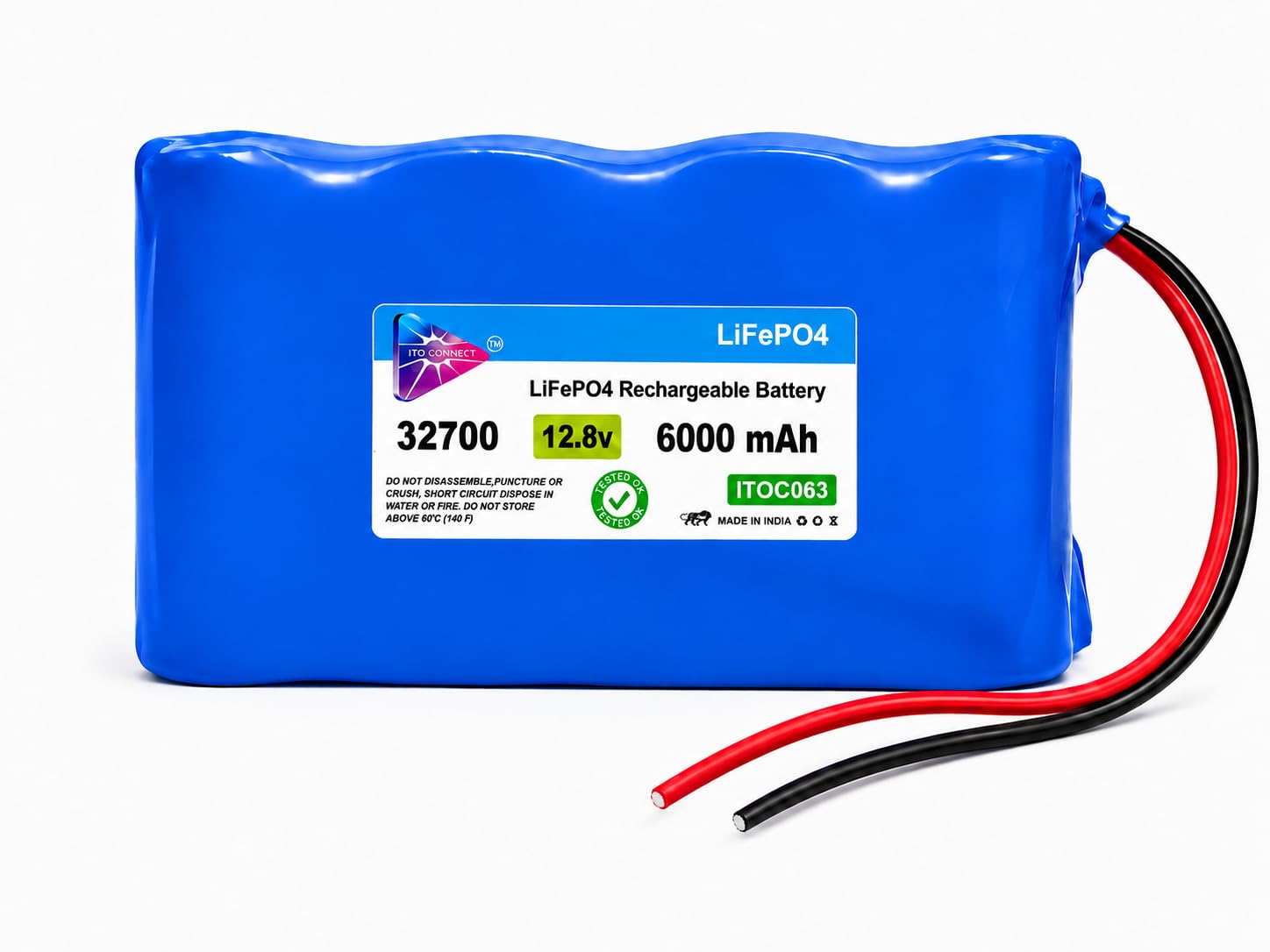12.8V 6000mAh (76.8Wh) LiFePO4 Lithium Iron Phosphate Battery with Smart BMS Solar Inverter Battery (I TO C CONNECT)-image-47
