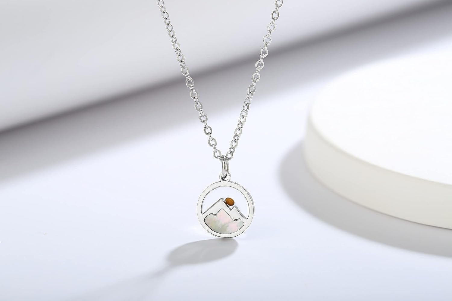 Mustard Seed Necklace - Faith for Women, Jewelry Christian Inspirational Gifts of Snowy Mountain Necklace, Dainty with Gift Card - Image 2
