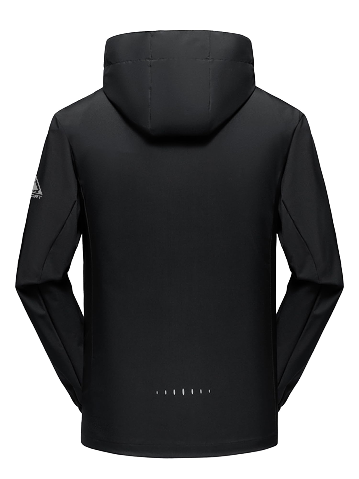 AMZSPORT Homme Veste coupe-vent et imperméable légère à capuche Imperméable Légère et Pliable Respirante pour Randonnée,Running,Voyage,Randonnée