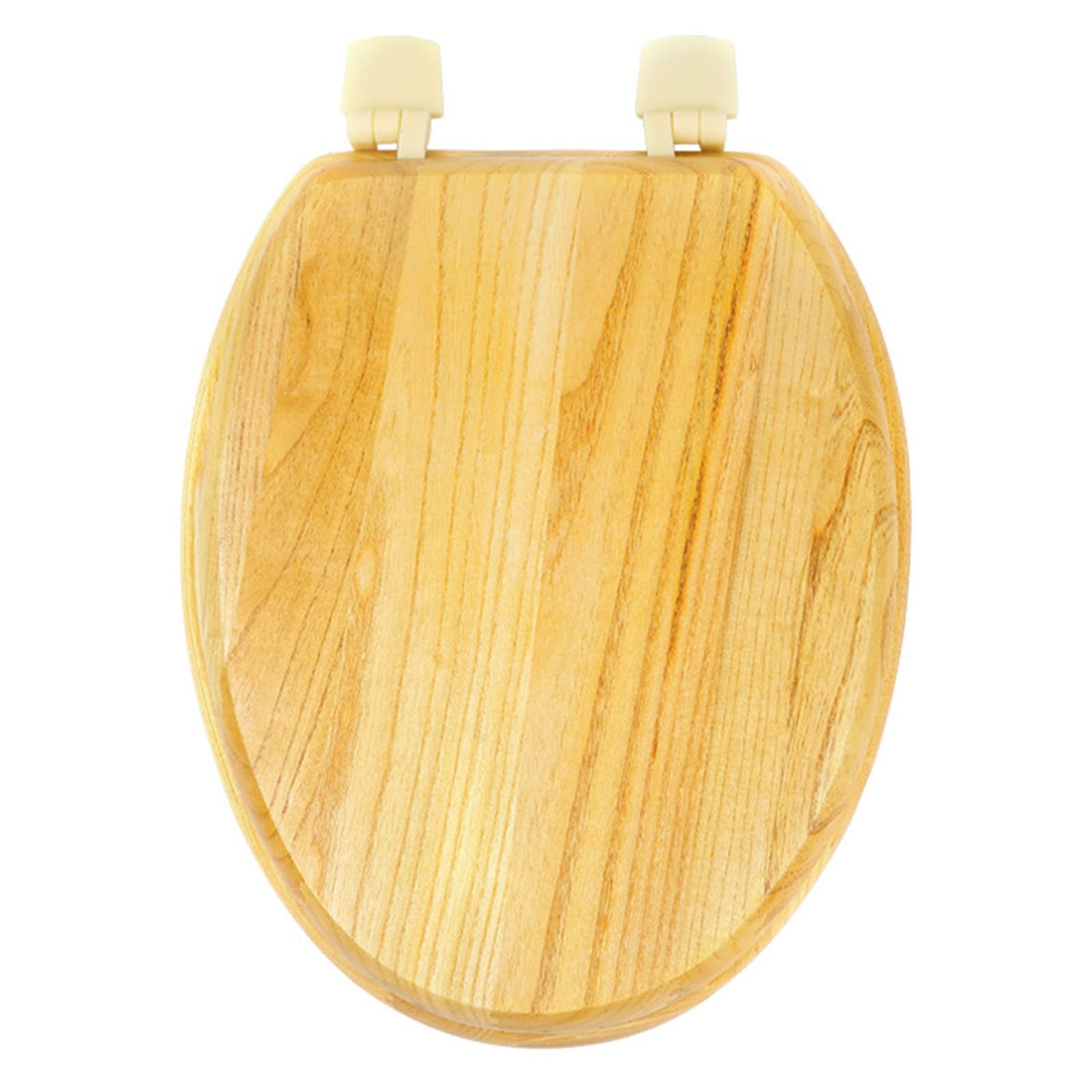 Elongated Wood seat, Strong Hinges, Toilet, Adjustable, Lightweight, Durable, Portable, User-Friendly, Compact, Slow, Close, Round, Molded
