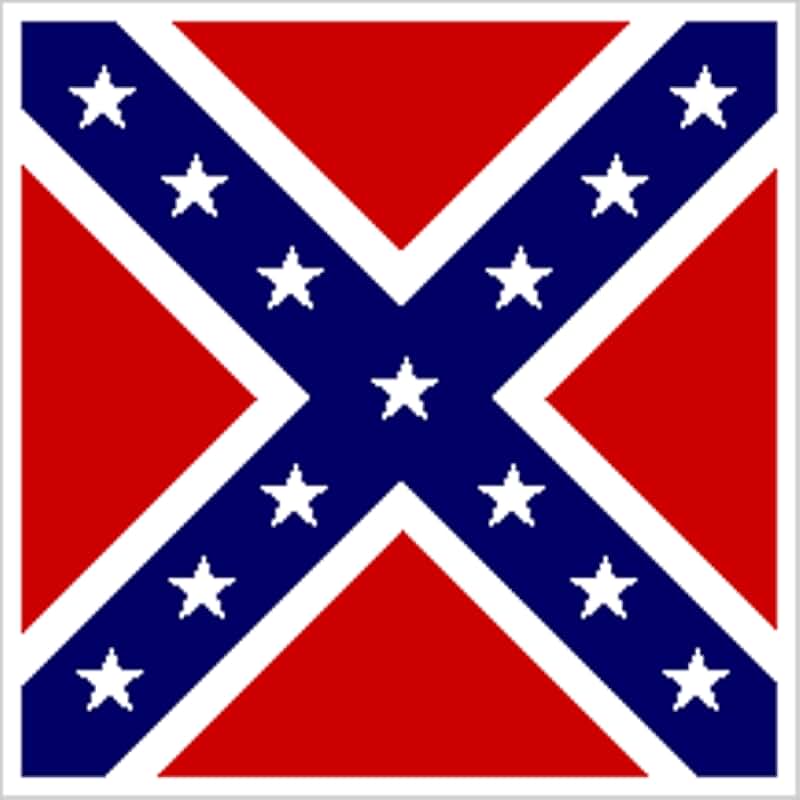 Flag example. Черный флаг с красный Андреевским крестом. CSA 1861.