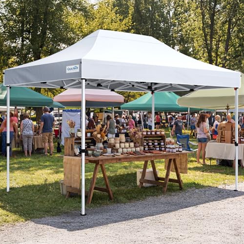 Quictent 10x15FT Heavy Duty Pop Up Canopy Tent, Commercial Easy...