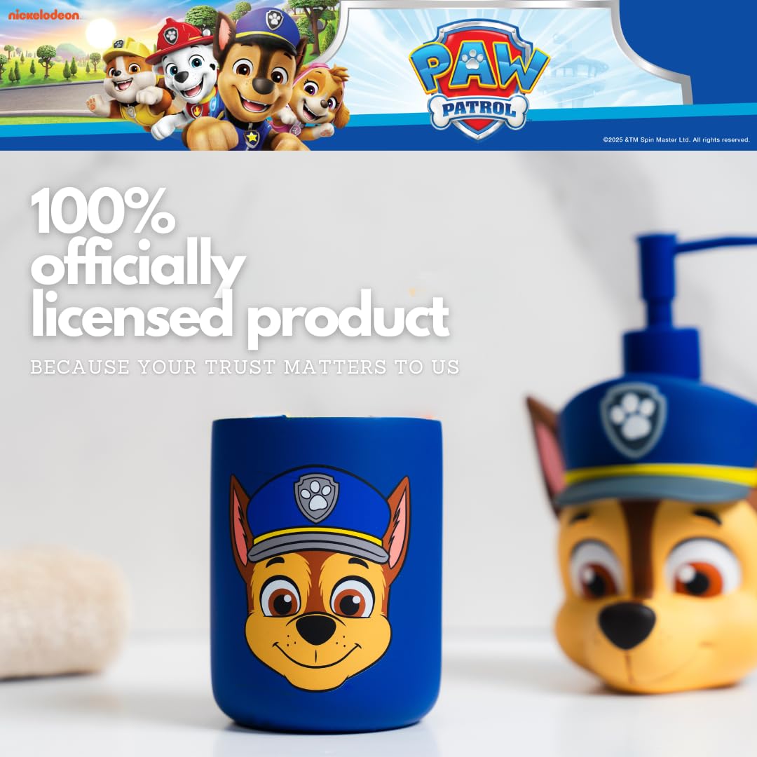 Psi Patrol Chase uchwyt na szczoteczkę do zębów dla dzieci – pędzle do makijażu/długopisy kubek (oficjalnie licencjonowany produkt) firmy Franco Collectibles