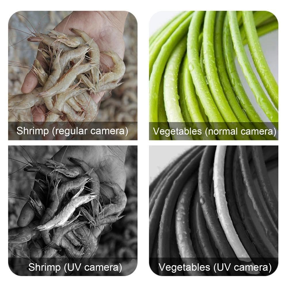 UVlook UV-Kamera für Sonnenschutz-Test, tragbar, für Smartphone, Visualisierungstyp für IOS/TypeC, Perlweiß