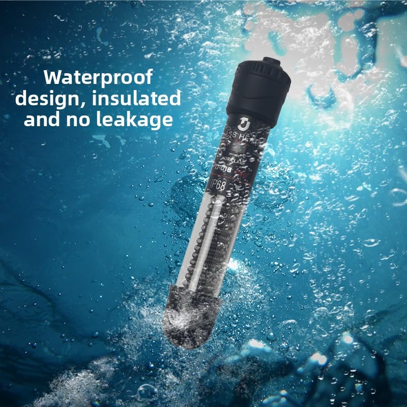 25iW Intelligent Aquarium Heater Glass with Plastic Protective Guard, Automatic Temperature Control, IP68 Waterproof Quartz Heater for Fish Tanks (HEAT-25-WATT) 3