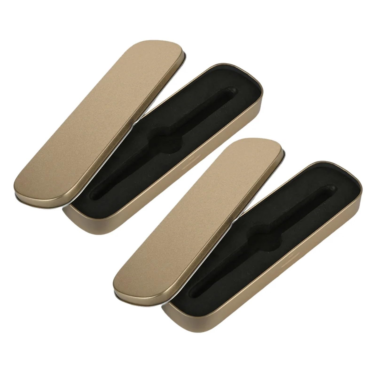 ZHSOAO 3pcs Tinplate Pencil Case Stationery Box For Pen Storage Iron Student School Supplies Organizer Metal Container for Pen
