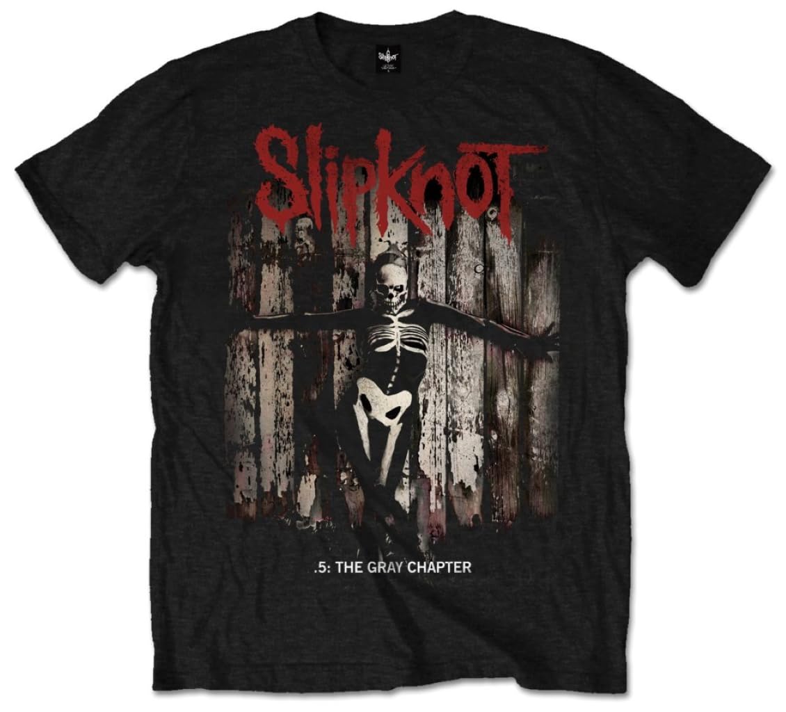 Slipknot '.5: The Gray Chapter Album' (Black) T-Shirt (Large)