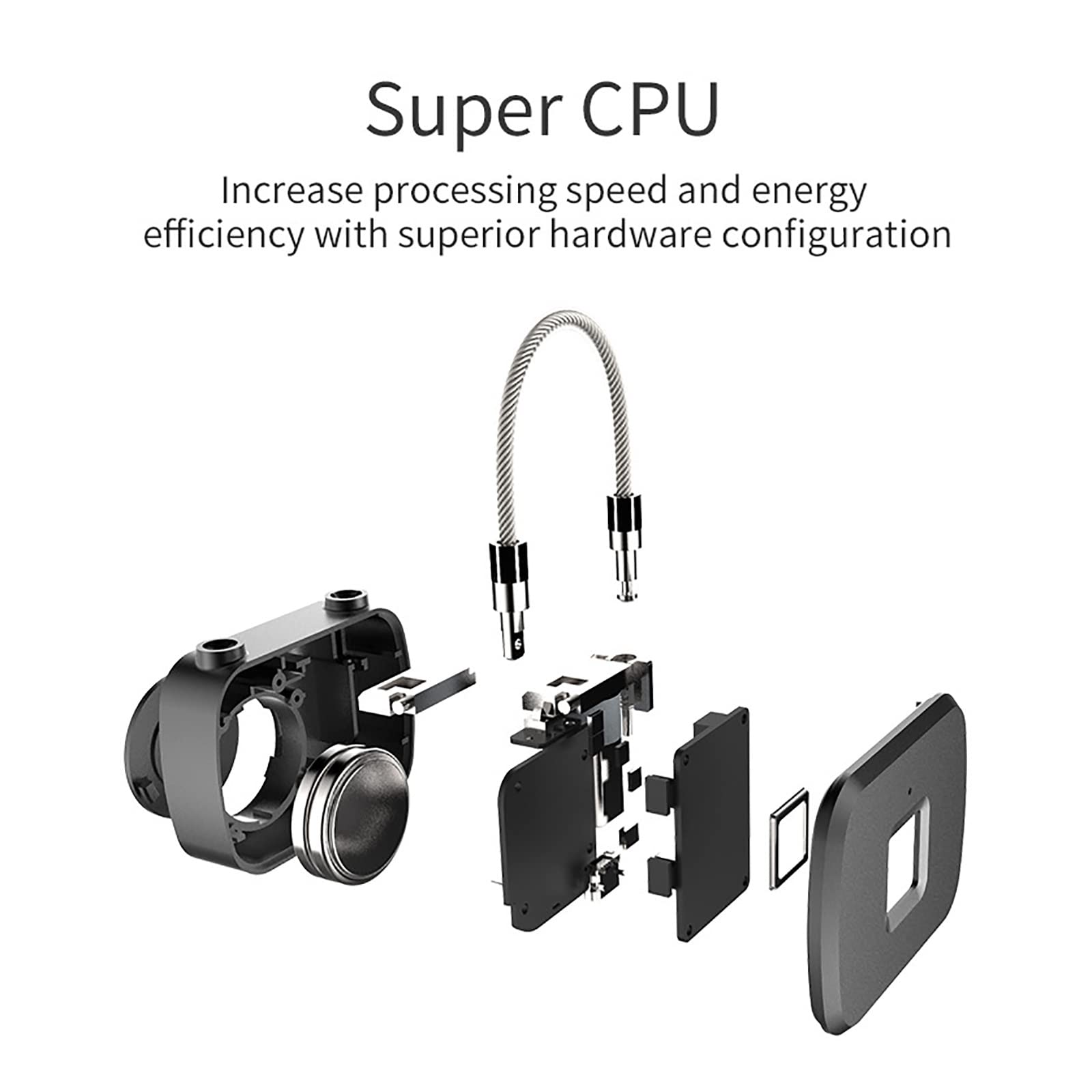 Candado Inteligente con Huella Dactilar Mochila de viaje Pequeño candado cuerda alambre huella dactilar electrónico inteligente para Seguridad
