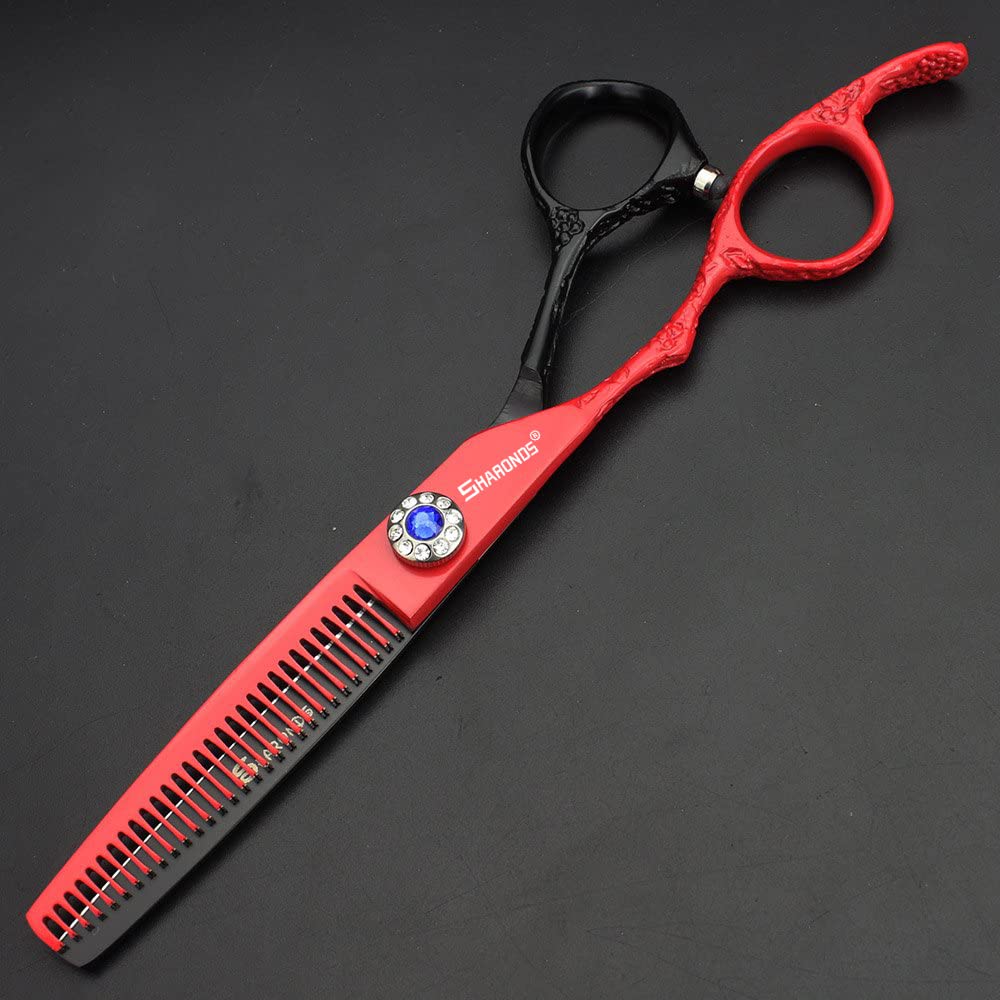 Porfessional Ciseaux de coupe de cheveux pour gauchers en acier inoxydable 15,6 cm Ciseaux tranchants pour coupe de cheveux Bon pour coiffeurs, hommes, femmes et enfants (lot de 3 pièces)