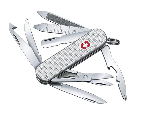 Victorinox Mini Champ Alox Swiss Army Knife, Silver