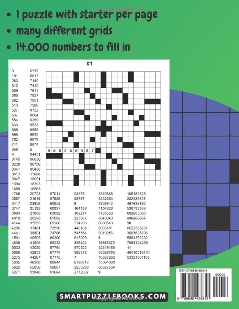 Extreme Number Fill in Puzzle Book for Adults: 100 Large Print Fill-Ins Puzzles with 14.000 Numbers to Fit into 21x21 Grids: Publishing, Smart Monkey: 9798859466818: Amazon.com: Books extreme-number-fill-in-puzzle-book-for-adults-100-large-print-fill-ins-puzzles-with-14-000-numbers-to-fit-into-21x21-grids-publishing-smart-monkey-9798859466818-amazon-com-books