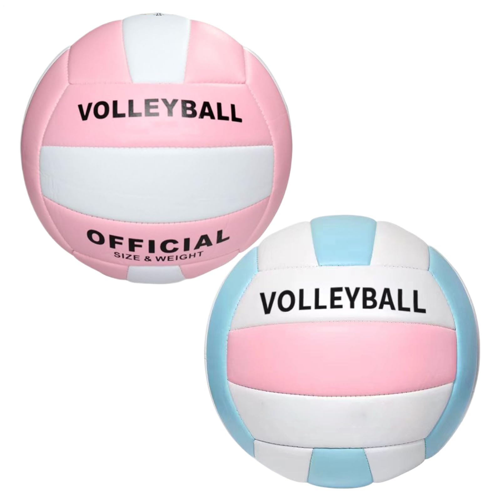 Genérico Vóley Playa, Paquete de 2 Pelota De Voleibol Suave Y Gruesa Portátil, Pelota De Entrenamiento para Adolescentes, Pelotas De Voleibols Reutilizables para Piscinas Escuelas Césped Pistas