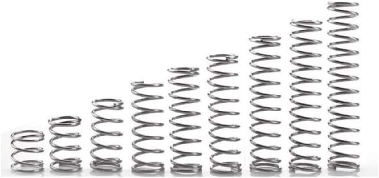圧縮ばね 10個入り304ステンレス鋼春のショート圧縮ばね線径0.6&times;外径8&times;長さ5-50 TMP1105 (Size : 0.6X