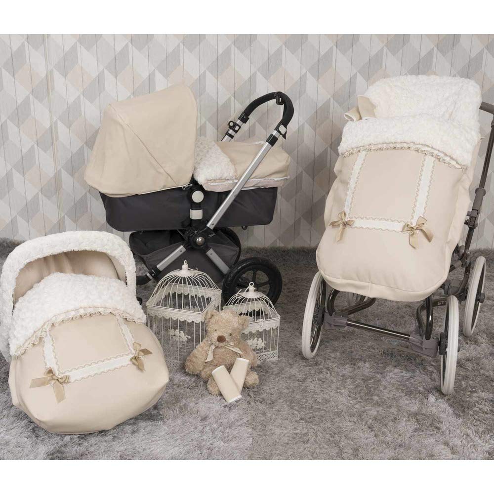 Babyline 2000666 - Chancelière Cuir Beige 666
