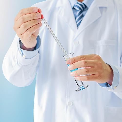 Miniatura 7 de Baluue Taza de medición graduada de laboratorio de 0.3 fl oz con pico de boca ancha vaso de precipitados cónico dispensador de líquido cilindro de