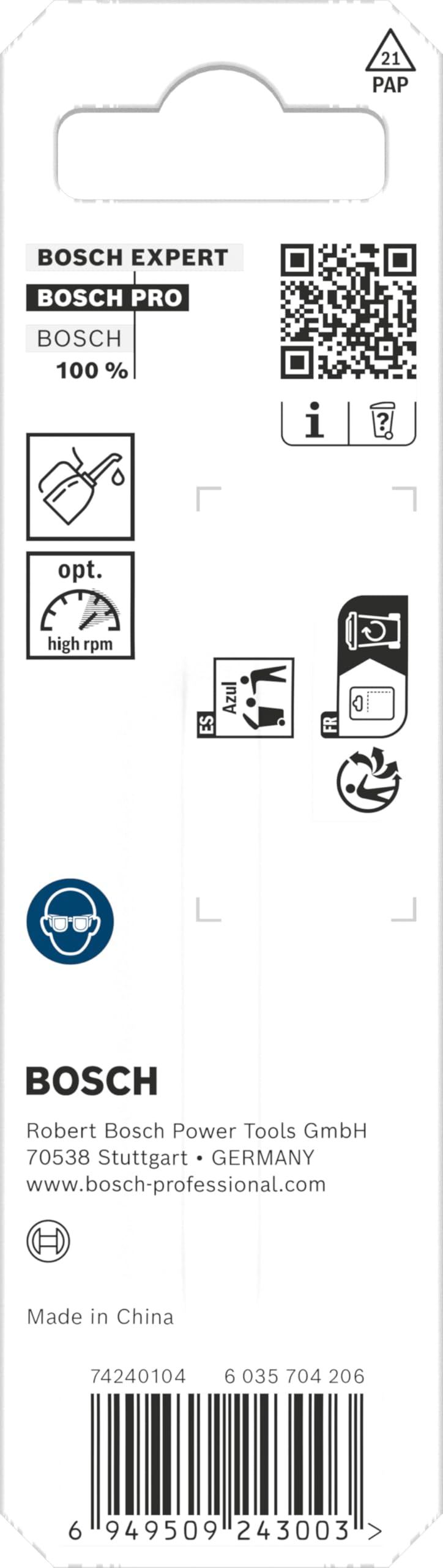Bosch 1 foret hélicoïdal PRO Stainless Steel HSS-Co (pour acier, acier inoxydable, Ø 2,00 mm, accessoires professionnels pour perceuse/visseuse)