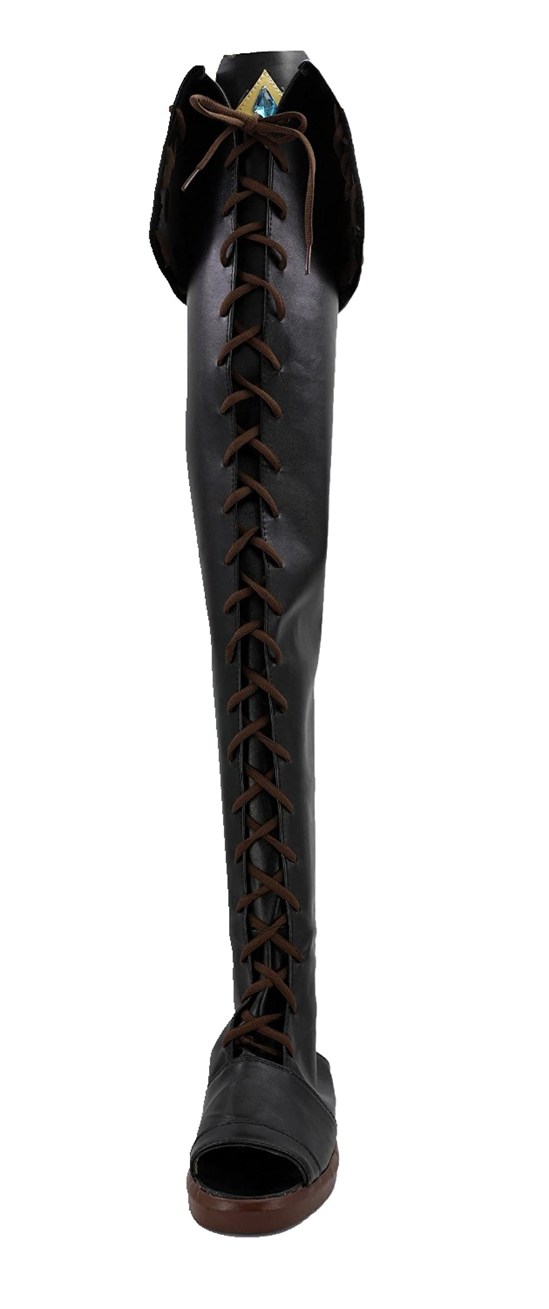 Final Fantasy Xiv Black Mage Cosplay Shoes Long Boots Black