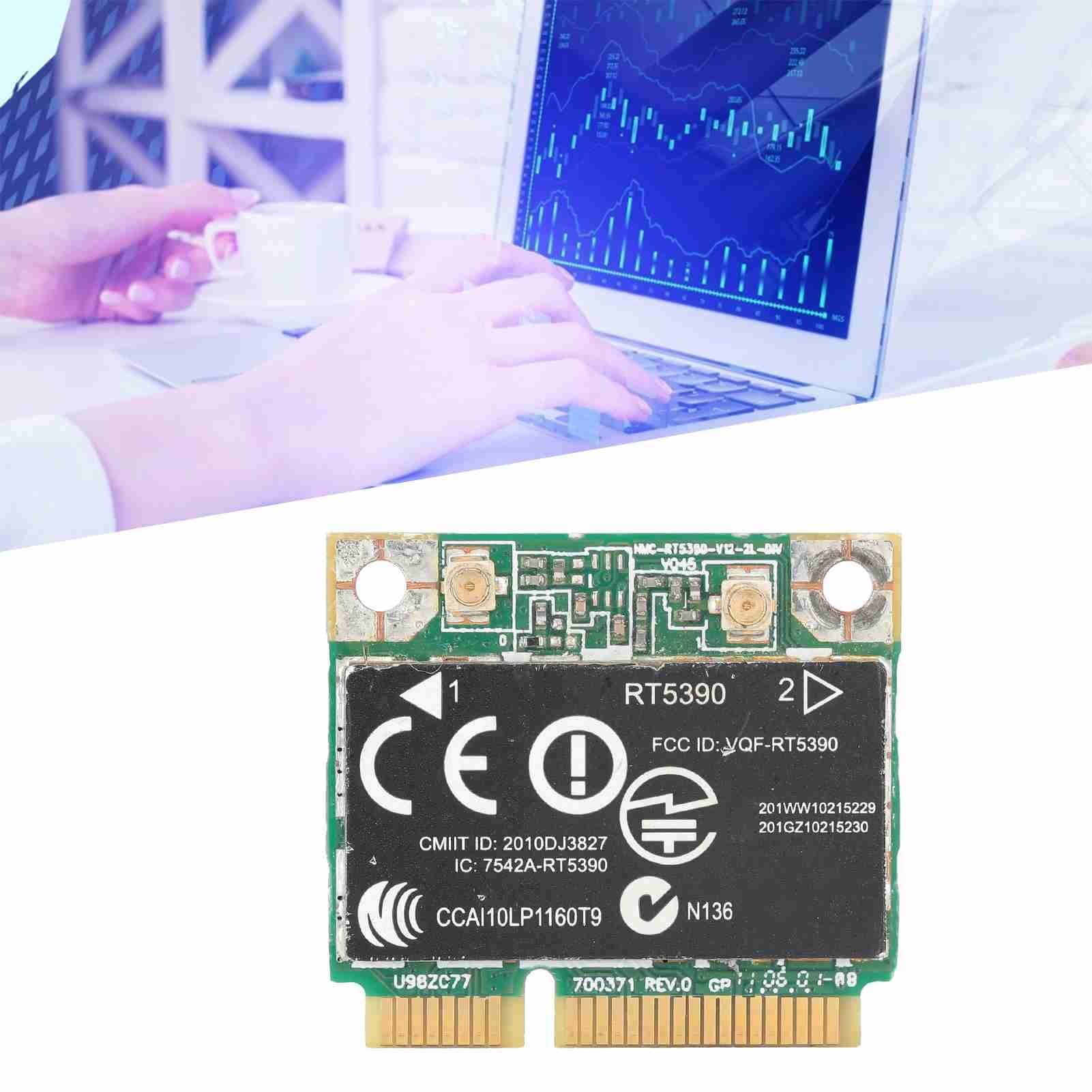 Annadue Scheda di Rete Wireless per HP, RT5390 SPS: 630703-001 Scheda Wireless Half Mini PCIE 802.11N WLAN.