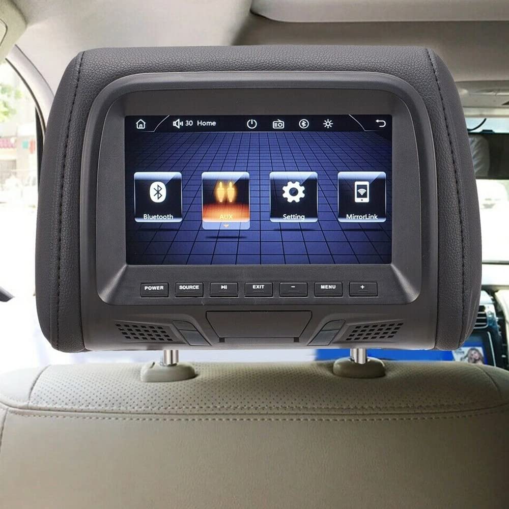7Inch Touch Screen Car Poggiatesta Monitor Lettore MP5 Cuscino Monitor Supporto Video Sync/Link Specchio