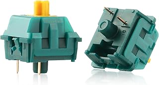 Redragon A120 Soft Tactile Mechanical Switch, 3-Pin Plate Mounted Quiet Tactile Equivalent, Hot-Swappable DIY Keyboard Switch Mod, 50 Million Click(70 pcs Switches, Keycap + Switch Puller)