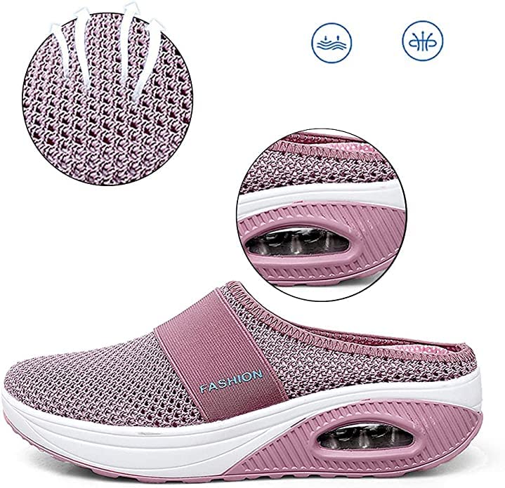 YisiNP Scarpe Donna Traspiranti e Casual con Cuscino d'Aria Scarpe Ortopediche Antiscivolo per Scarpe da Passeggio