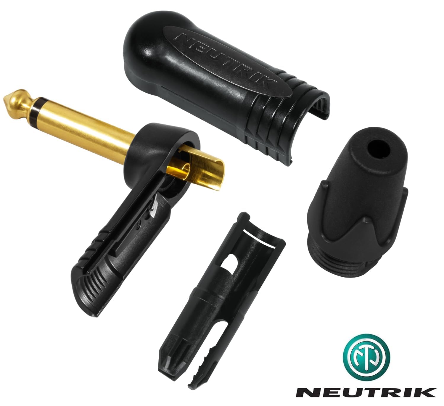 WBC-PRO-GUITAR, 4 metros, 20 AWG, tapa baja (18 pF/ft) - Grado profesional - basado en grafito - Cable de guitarra de doble blindaje, bajo, instrumento con conectores Neutrik recto a ángulo de 6,35 mm