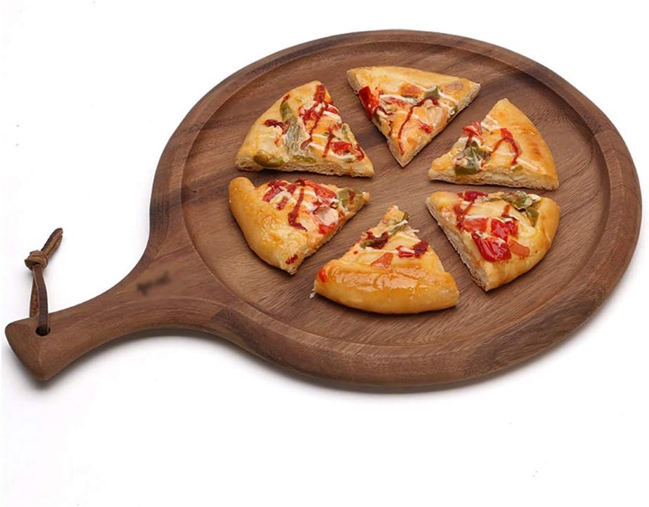 Chopping Board Acacia Solid Wood Creative Bread Board Round Pizza Fruit Serving Paddle Kitchen Cutting Board Antipasti Board 40x30x2cm/15.74x11.81x0.78inch (40x30x2cm/15.74x11.81x0.78inch)