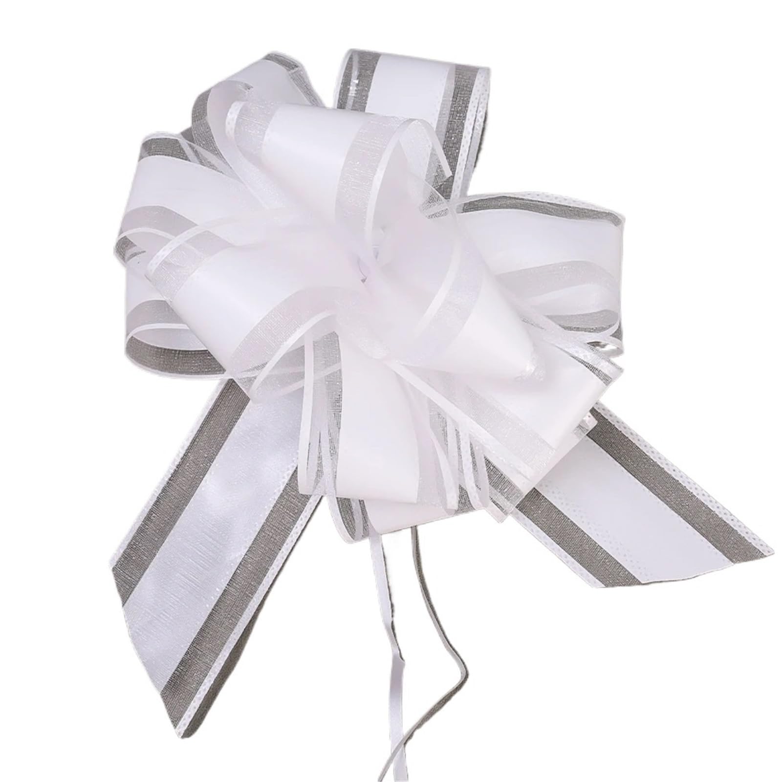 Fiocchi Regalo Fiocco di Lana Neve Grandi Dimensioni, Decorazione for Feste Compleanno e Matrimonio, for Confezioni Regalo, Nastri Floreali(White)