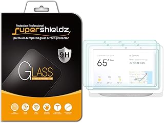 (2 Pack) Designed for Google Home Hub and Nest Hub (7 inch) Tempered Glass Screen Protector, Anti Scratch, Bubble Free