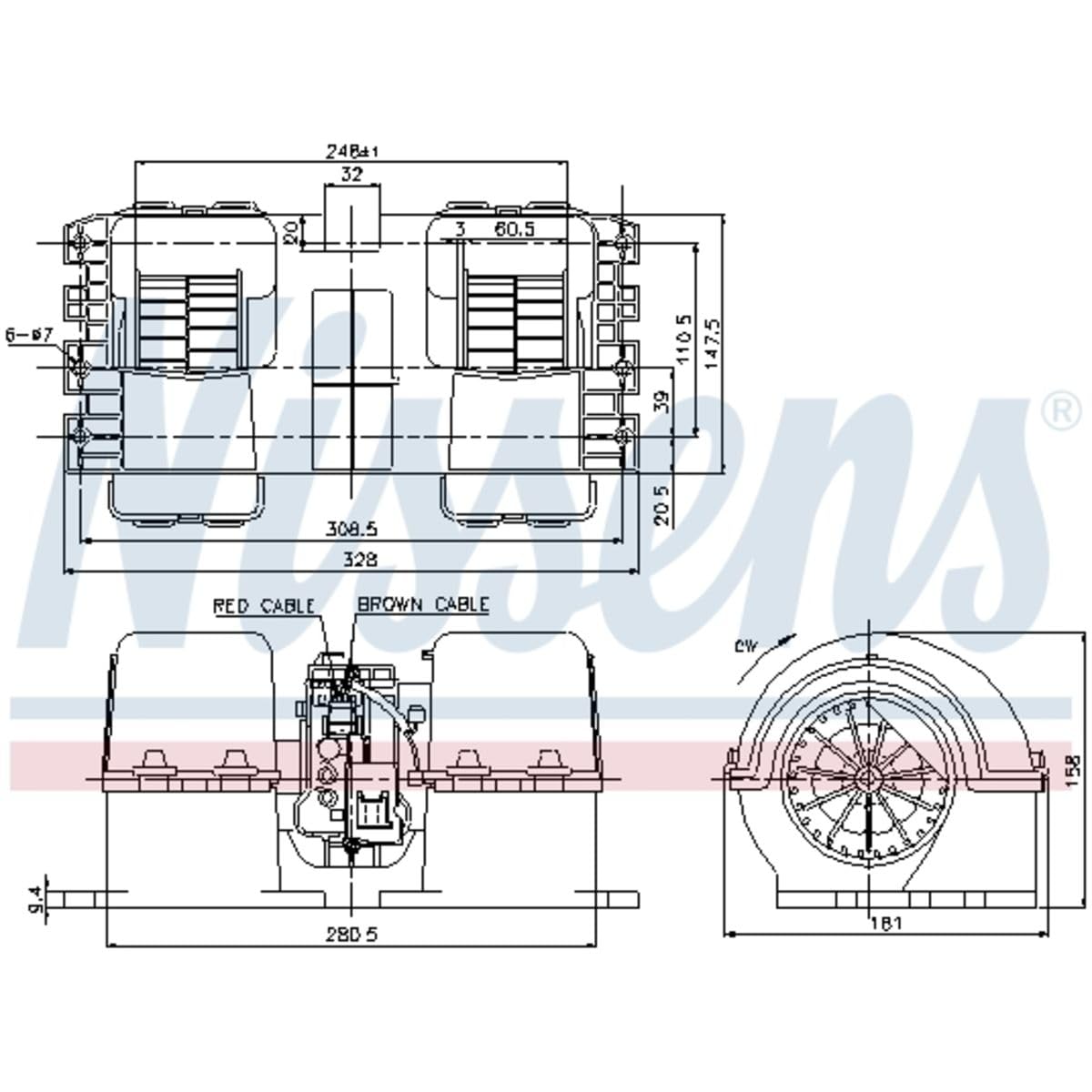 Nissens 87133 Calefacción para Automóviles