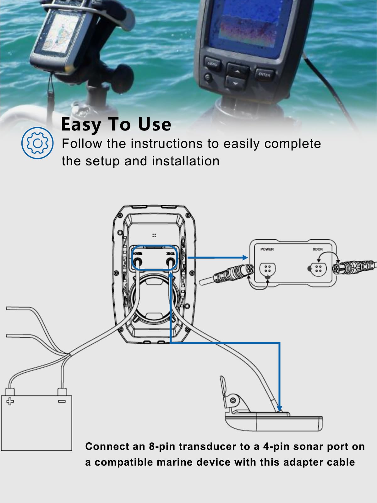 Garmin 8-pin To 12 Pin Adapter Garmin 8-Pin To 4-Pin Adapter Cable - Main Image