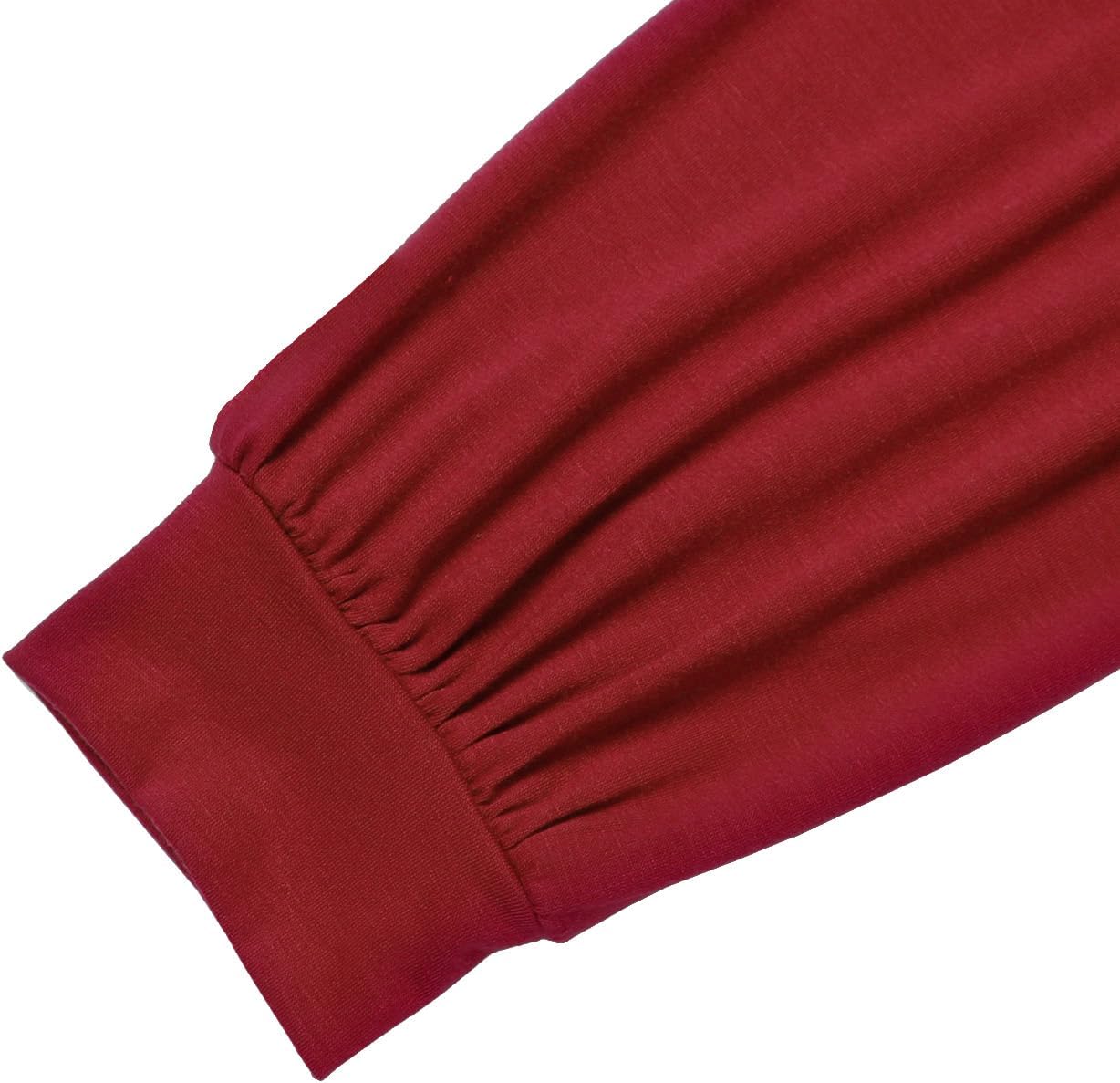 PESION Womens Casual Bishop Sleeve Blouse Boat Neck T-Shirts Tunic Tops - Image 7