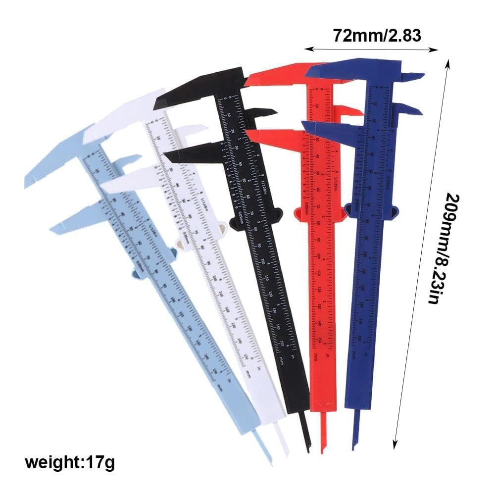 Indiana 2 Pcs vernier callipers thickness measuring Tool 0-6 in/0-150 mm 4