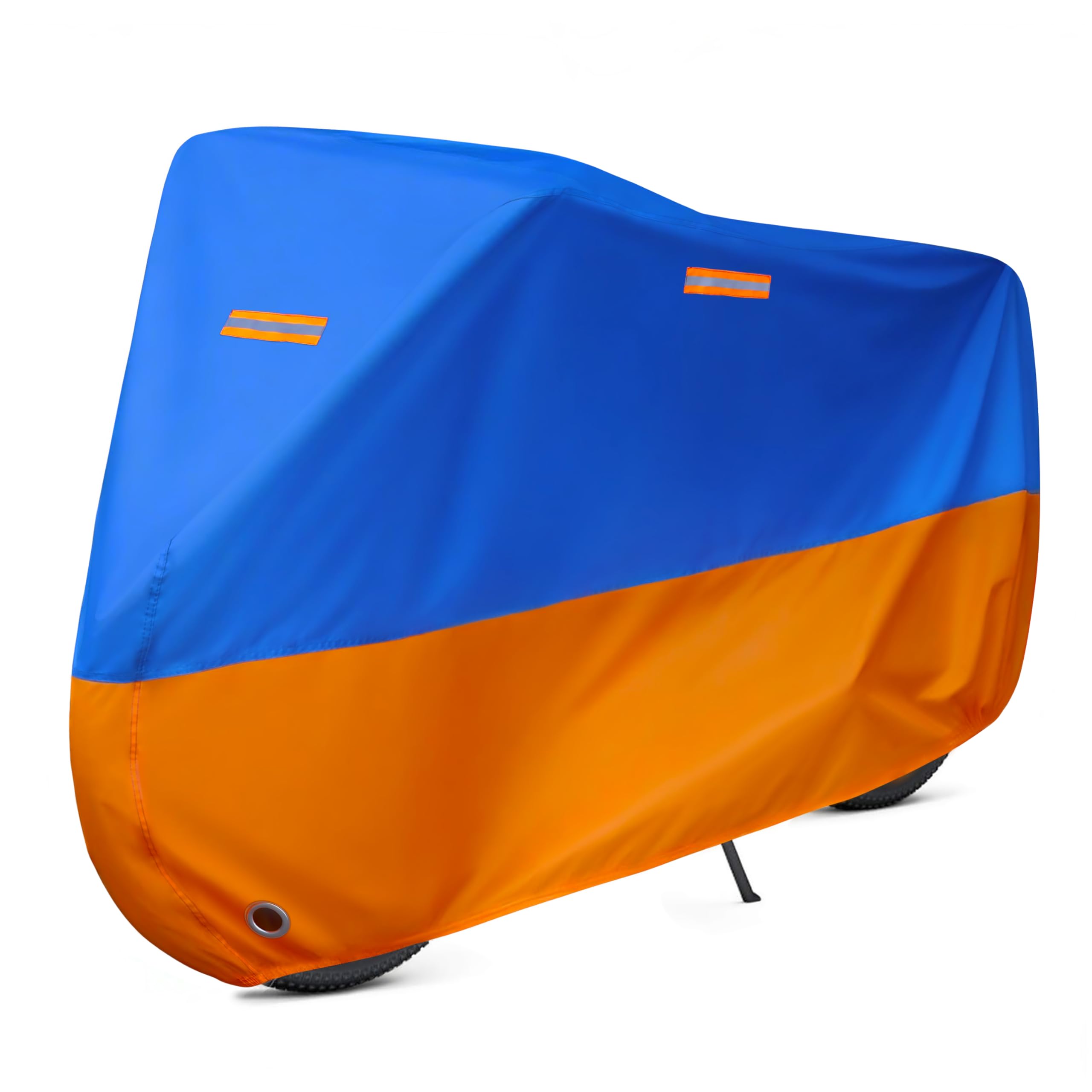 Housse de vélo d'extérieur imperméable contre la pluie, le soleil, la poussière, le vent, avec trou de verrouillage pour vélo électrique, VTT, vélo de route (bleu, taille XL pour 1 vélo)