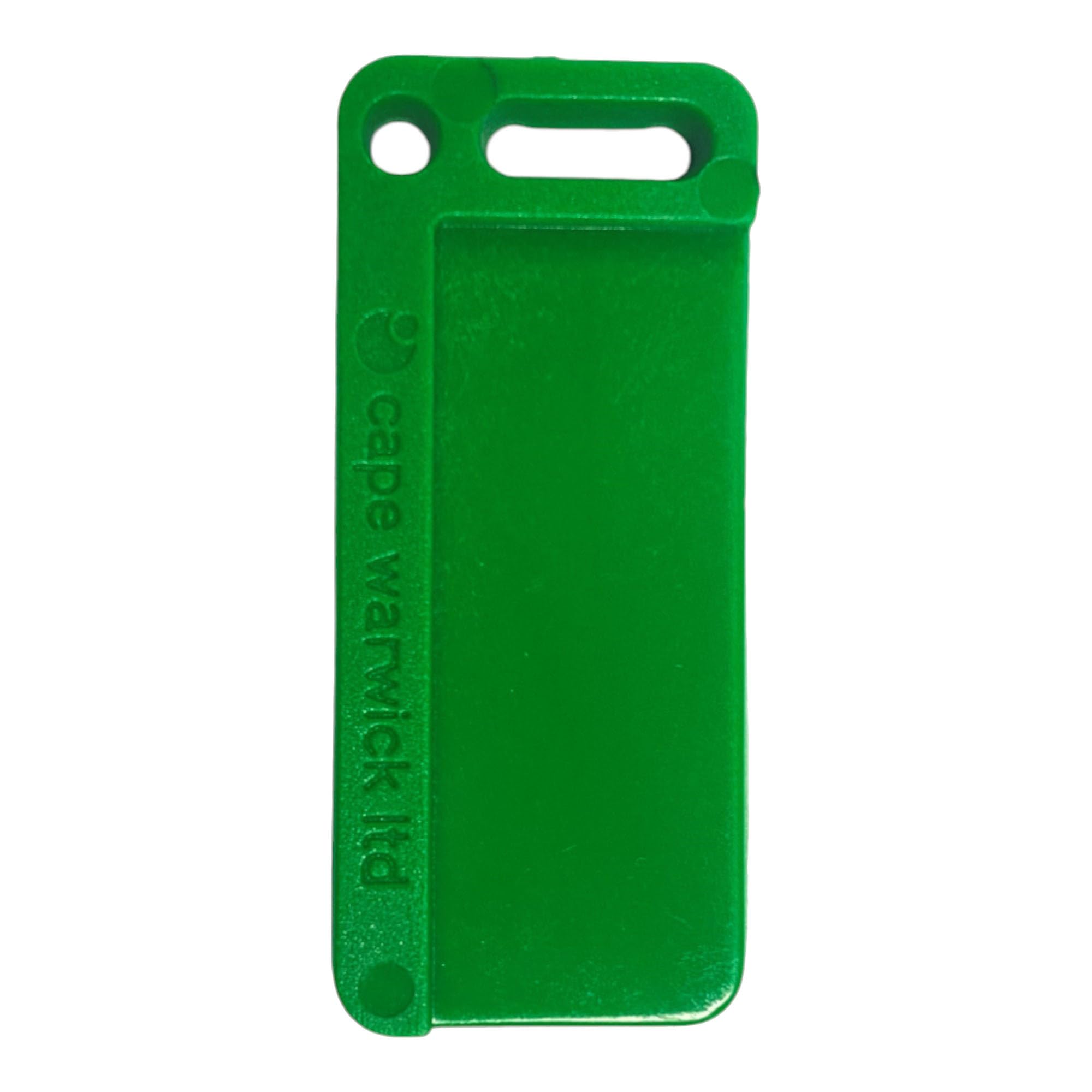 Cape Warwick Ltd Identification Labelling Tags Product, Tray, Key Tag, Luggage Tag, Care Home, Care, Medical Identification Tag, Marking System, Eyelet Hole (Green, Large (90mm x 38mm))