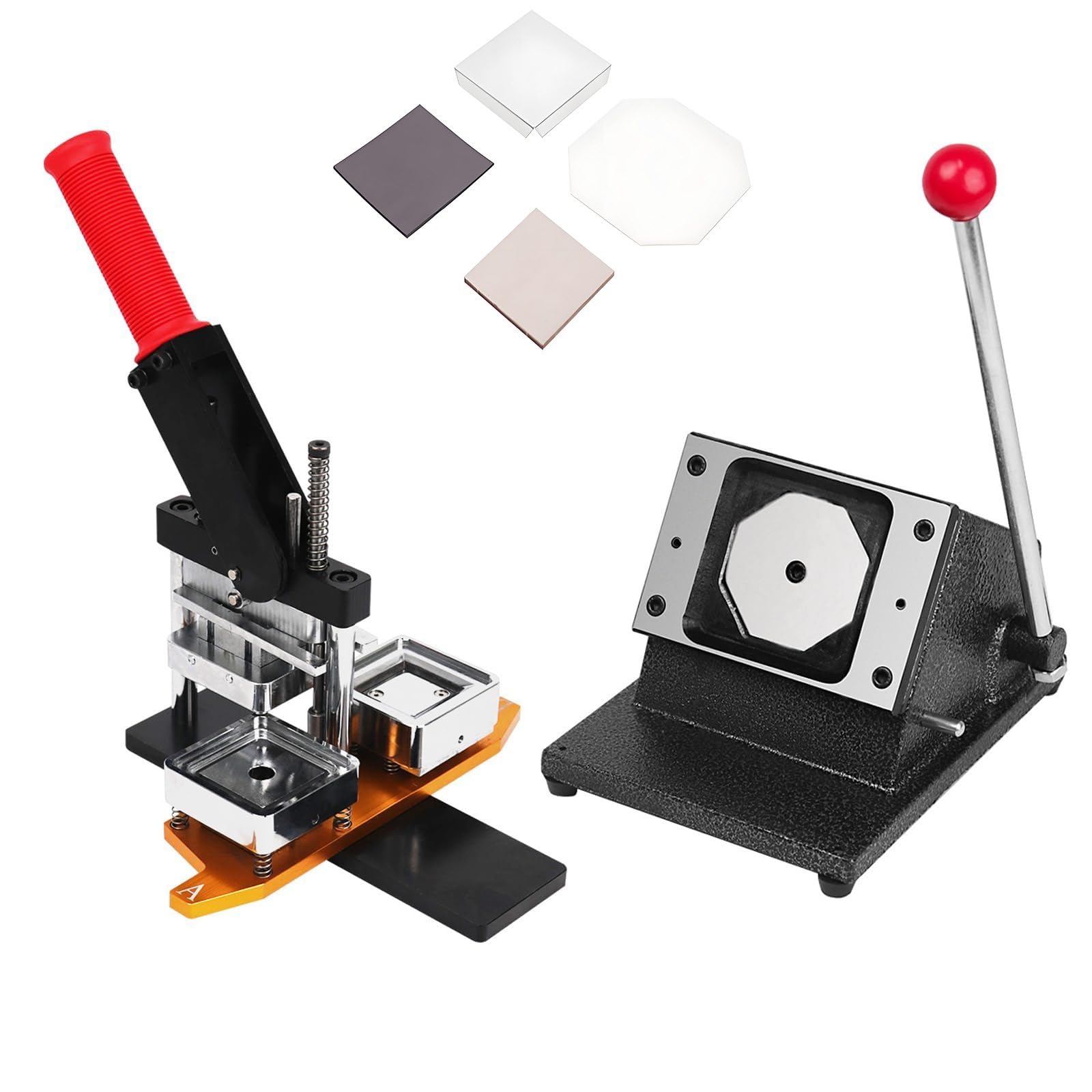50 * 50mm DIY Photo Magnet Maker, kwadratowy magnes na lodówkę ze zdjęciem, z obcinaczem do papieru i 100 elementami, odpowiedni do zdjęć i naklejek na lodówkę