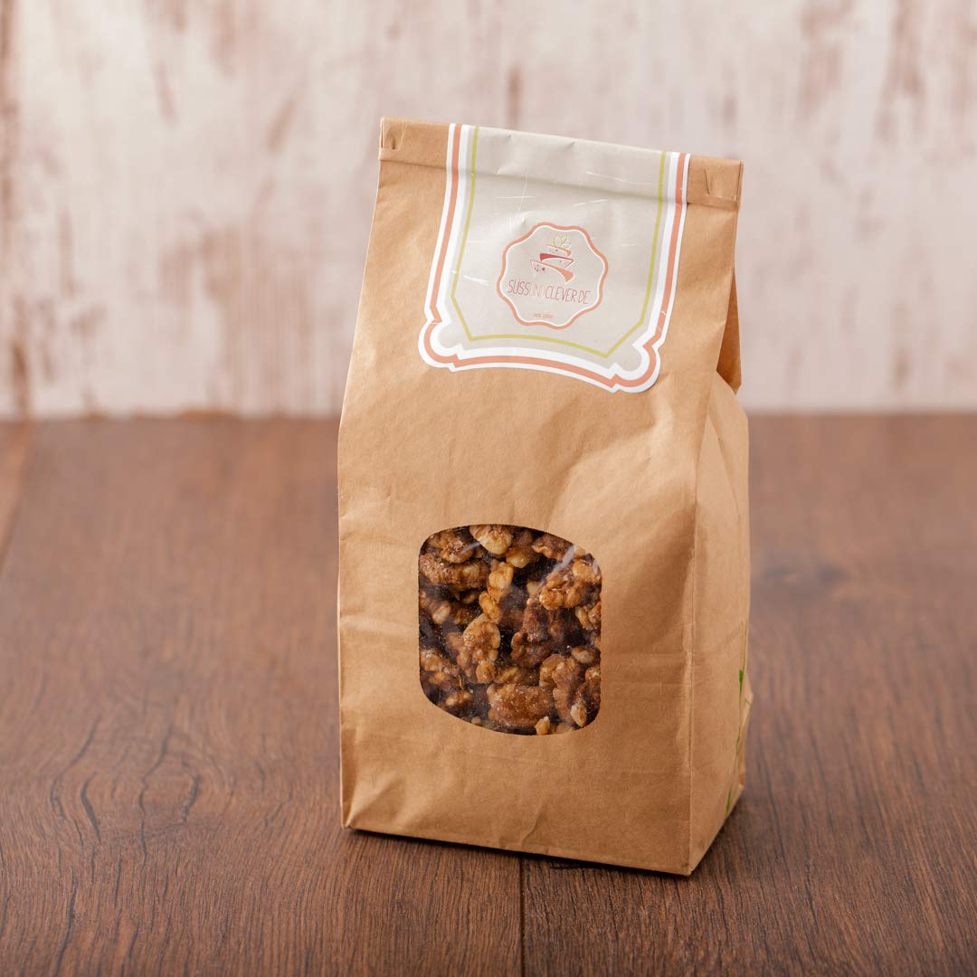 süssundclever.de® | Bio Walnusskerne | Hälften | 1,0 kg | hochwertiges Naturprodukt | unbehandelt und 100% natürlich | plastikfrei und ökologisch-nachhaltig abgepackt | helle Kerne