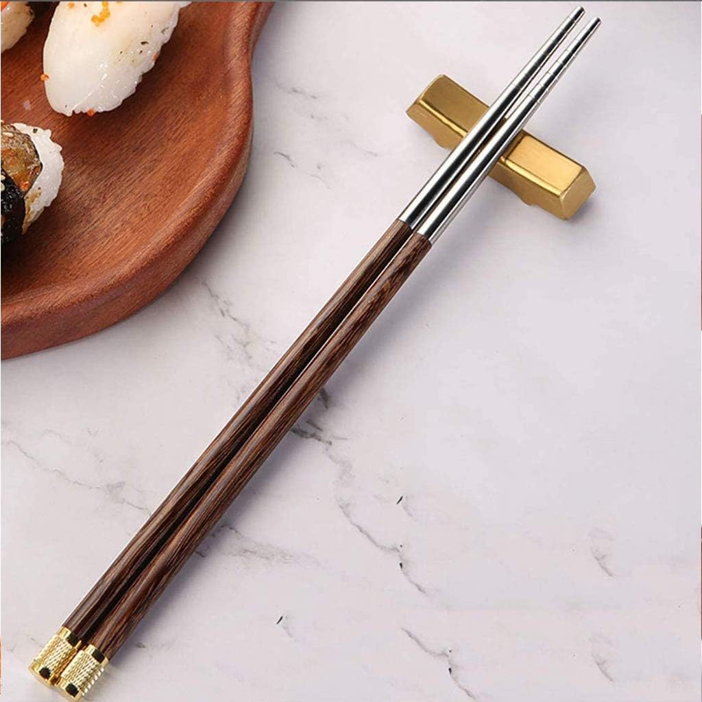 baguette coréenne baguettes japonaises Baguettes, 5 paires de baguettes réutilisables, ensemble cadeau de baguettes de style japonais naturel