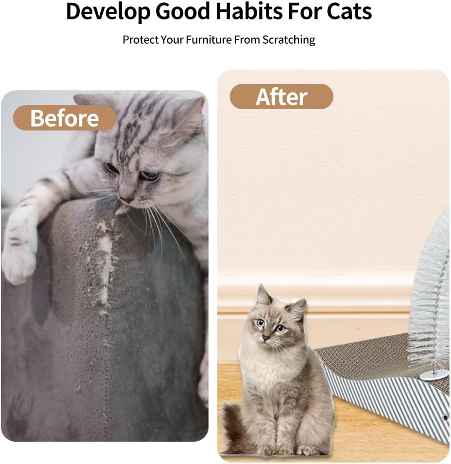 review Fish Shaped Cat Scratch Board with Advanced Reversible Texture Design, Cardboard Cat Scratch Board, Corrugated Cat Scratch Pad, Flippable and Durable