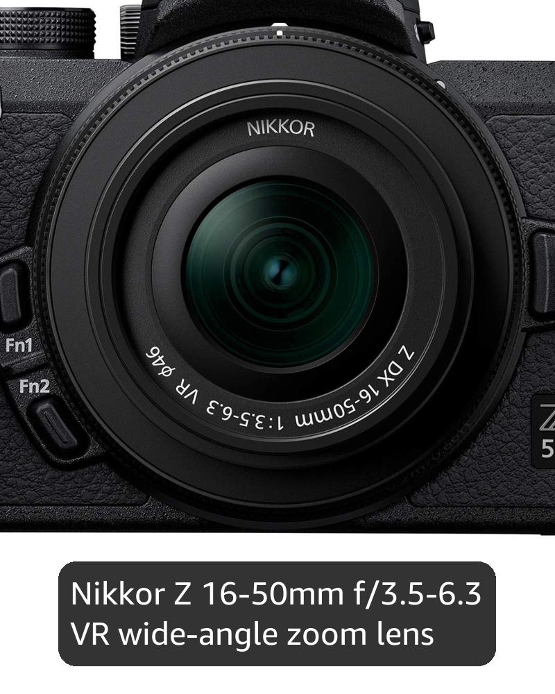 Nikon Z 50 with Wide-Angle Zoom Lens | Compact mirrorless stills/video camera with 16-50mm lens | Nikon USA Model