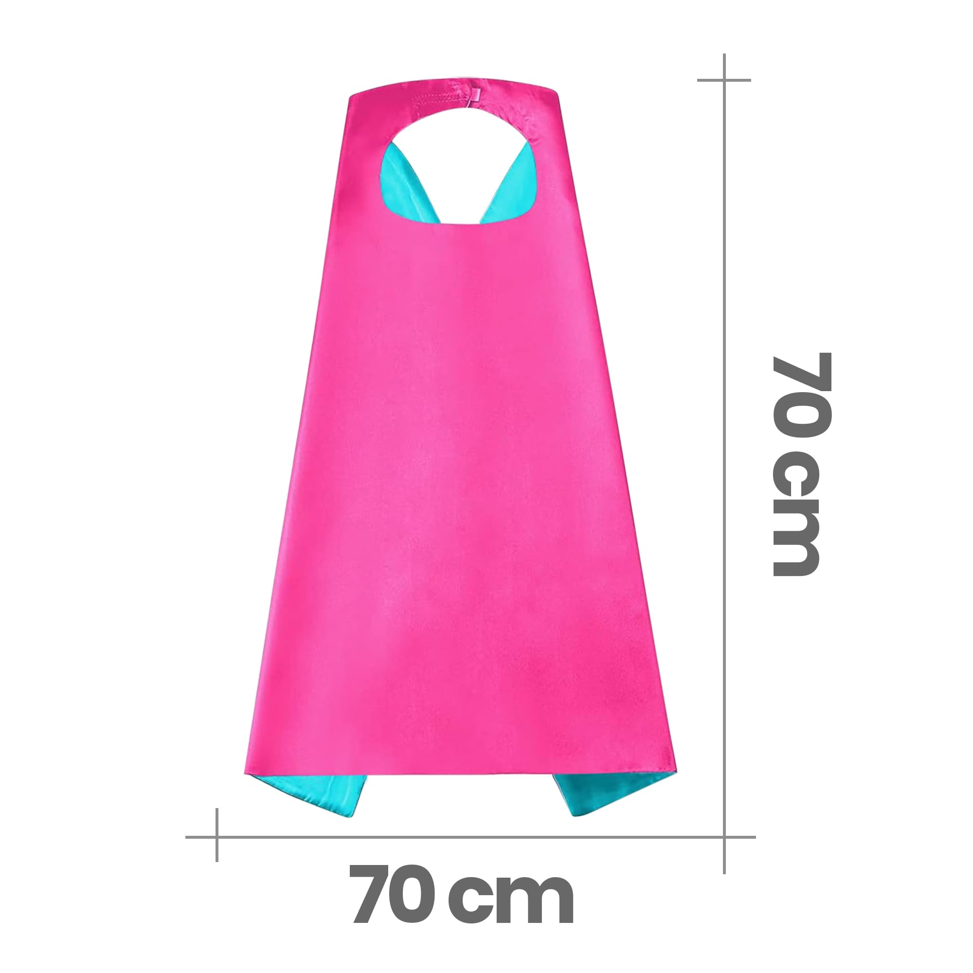 Kids Superhero Cape Mask Set - Hero Costume 6 Double Sided Fancy Dress Cosplay - Party Dress Up Supplies for Boys & Girls - Image 4