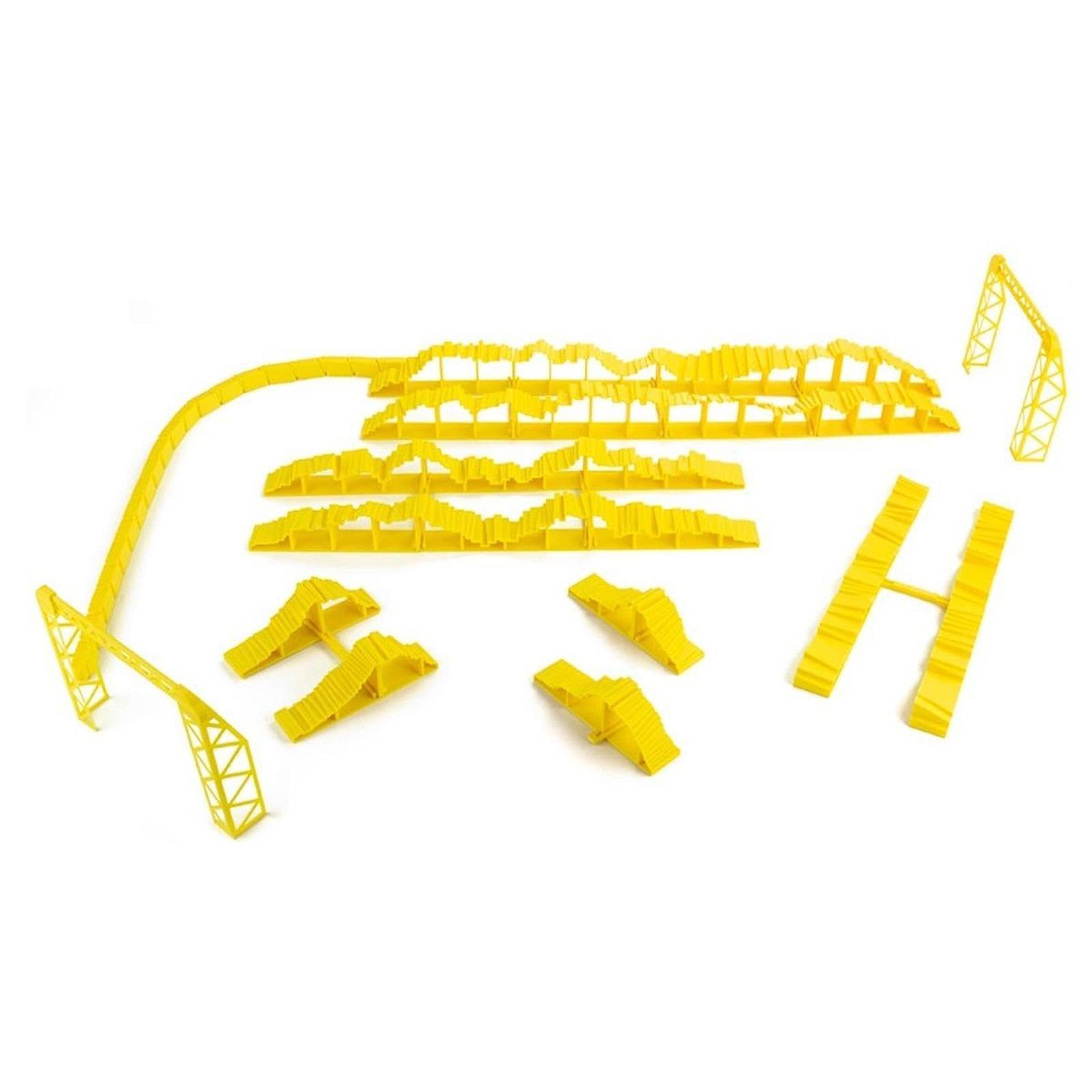 Qianly Ponte Radiocomandato per Veicoli Fuoristrada in Miniatura, Simulazione di Percorso a Ostacoli, Rampa di Prova Professionale, Accessorio in Polipropile, Style C