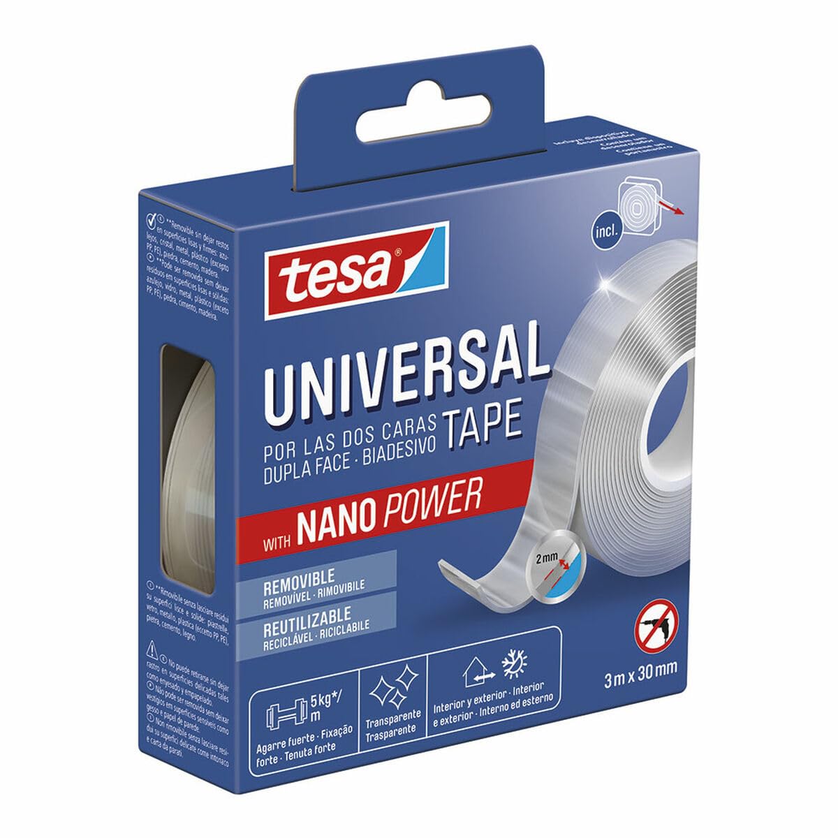TESA Cinta Adhesiva Transparente - Marca EAN: 4063565403798