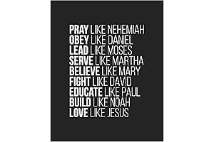 Christian Wall Decor Print: Inspirational Biblical Wall Art for Spiritual Guidance and Home Aesthetics