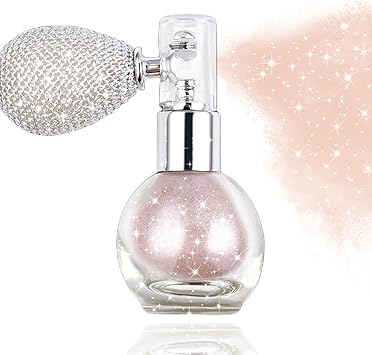 Pink Hair Glitter, Spray Glitter for Hair and Body, Body Shimmer Spray, Not Sticky Sparkle Body Highlighter, Fabric Glitter Spray for Clothing, Body Glitter Spray for Women Kids, Festival Accessories