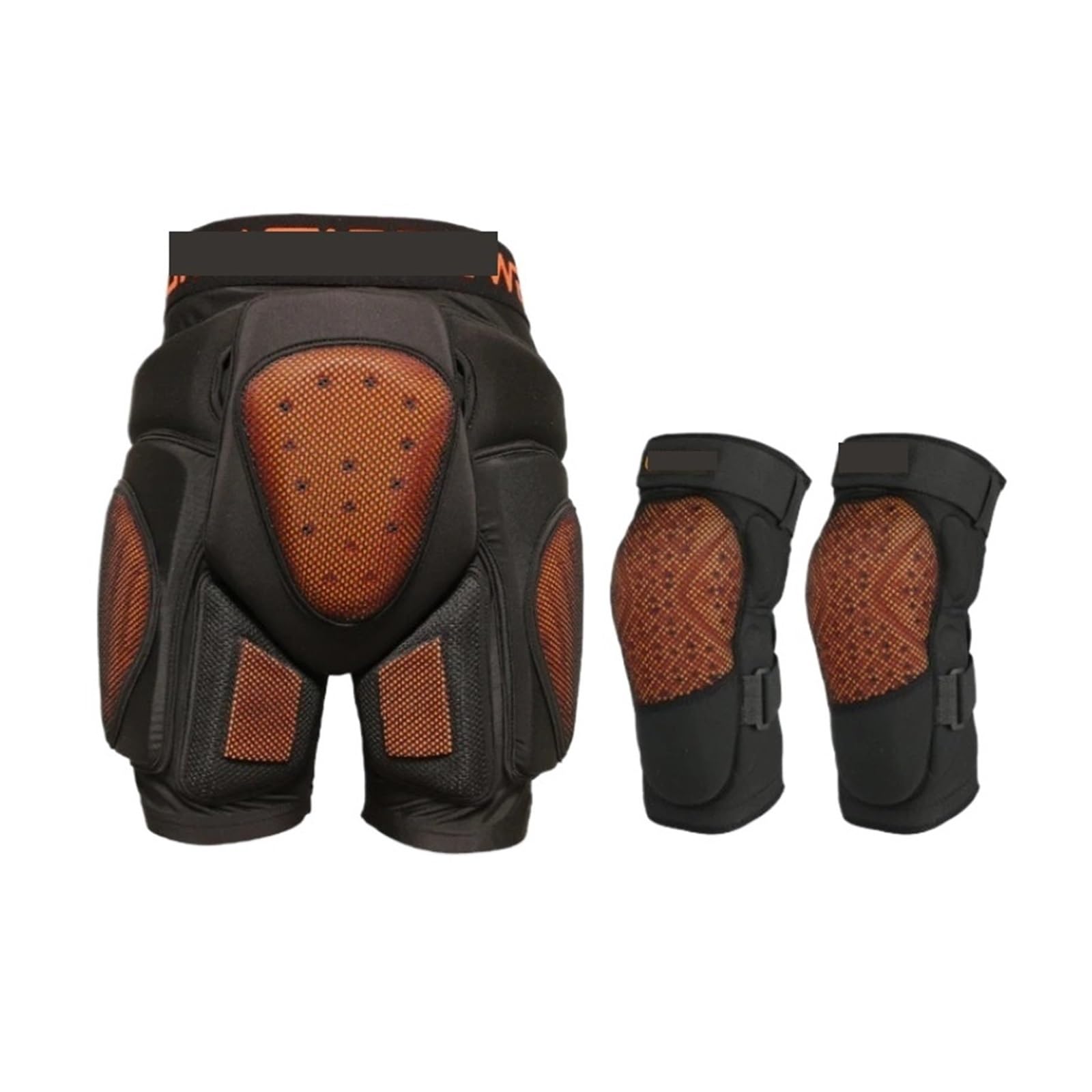 Pantalones Cortos Acolchados Juego de protección integrada for Cadera y Rodillas. Almohadilla for glúteos for Tabla Individual y Doble. Equipo de Skate