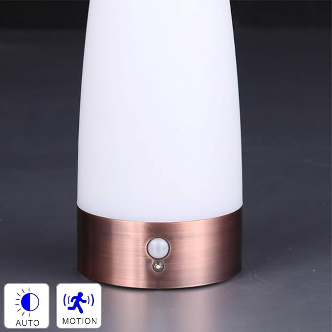 Lámpara de mesa de noche con sensor de movimiento LED 2 unidades miniatura 3