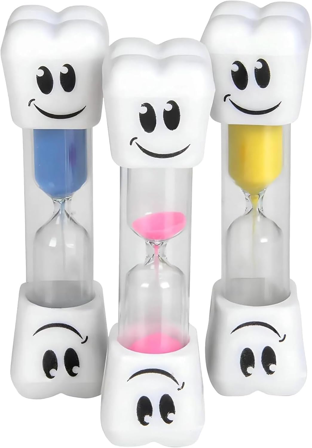 2 Minute Sand Toothbrush Timer for Kids, 2-Minute Hourglass Set of 2 (Assorted) (Pack of 2).
