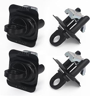 4Pack 23146899 Truck Bed Tie Down Anchors for 2015-2024 Chevy Colorado/GMC Canyon/Chevy Silverado/GMC Sierra, Cargo Tie Downs Hook, Apply to Interior Bedside Walls Only