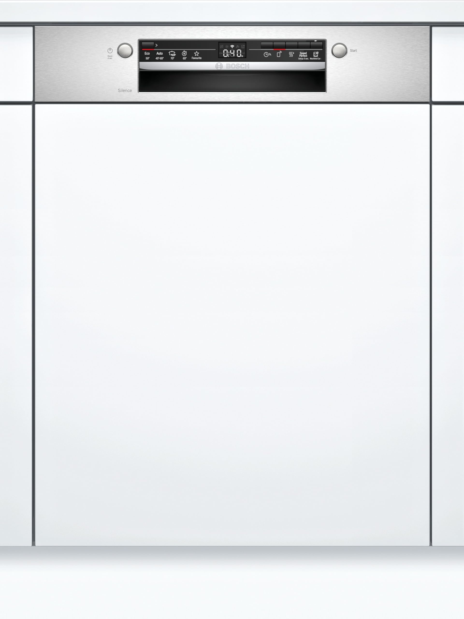 Bosch SMI2ITS33E - Lave-vaisselle encastrable - 60 cm - Home connect - 12 couverts - Moteur EcoSilence - Metallic